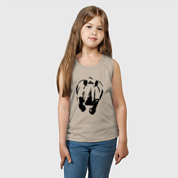 Майка детская хлопок Носорог атакует, цвет: миндальный — фото 2