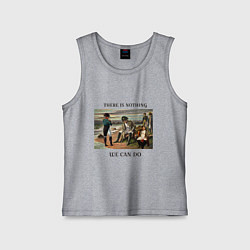 Майка детская хлопок There is nothing we can do, цвет: меланж