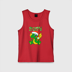 Майка детская хлопок Дракончик 20204, цвет: красный