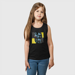 Майка детская хлопок Cyberpunk 2077 Phantom Liberty: Solomon, цвет: черный — фото 2