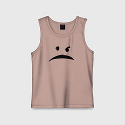 Майка детская хлопок Привидение с мотором, цвет: пыльно-розовый