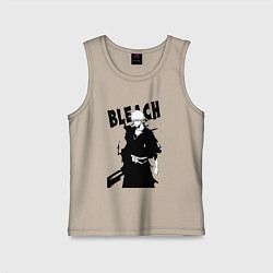 Майка детская хлопок Блич ичиго куросаки из манги, цвет: миндальный