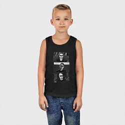 Майка детская хлопок Depeche Mode - Dave Martin Andy, цвет: черный — фото 2