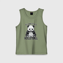 Детская майка Panda volleyball