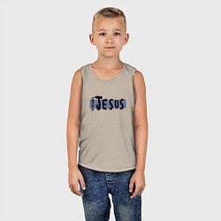 Майка детская хлопок Depeche Mode - personal jesus logo, цвет: миндальный — фото 2