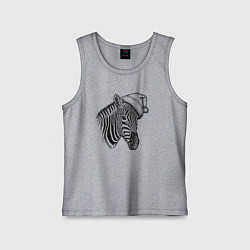 Детская майка Новогодняя зебра