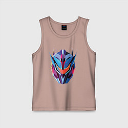 Майка детская хлопок Transformers art, цвет: пыльно-розовый