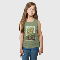 Майка детская хлопок Хаяо Миядзаки - studio ghibli, цвет: авокадо — фото 2