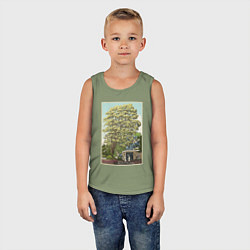 Майка детская хлопок Хаяо Миядзаки - studio ghibli, цвет: авокадо — фото 2