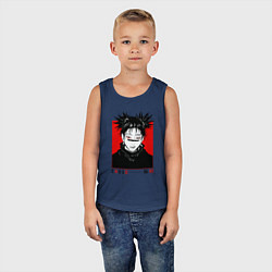 Майка детская хлопок Чосо - Магическая битва, цвет: тёмно-синий — фото 2