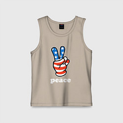 Детская майка USA peace