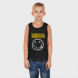 Майка детская хлопок Nirvana original, цвет: черный — фото 2