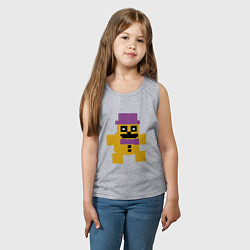 Майка детская хлопок Fnaf psychic friend, цвет: меланж — фото 2