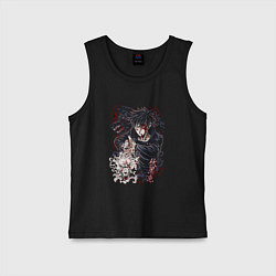 Майка детская хлопок Megumi Fushiguro арт, цвет: черный