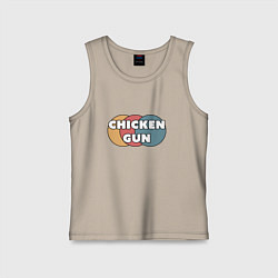 Детская майка Chicken gun круги