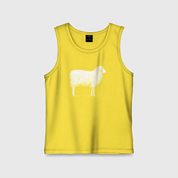 Детская майка Белая овечка