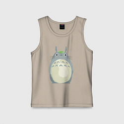 Майка детская хлопок Neighbor Totoro, цвет: миндальный