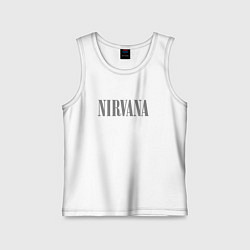 Майка детская хлопок Nirvana black album, цвет: белый