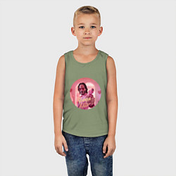 Майка детская хлопок Джон Уик в гламурный убийца, цвет: авокадо — фото 2