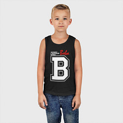 Майка детская хлопок Вова человек с большой буквы, цвет: черный — фото 2