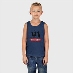 Майка детская хлопок Depeche Mode - Spirit band logos, цвет: тёмно-синий — фото 2