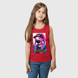 Майка детская хлопок Akali Kda League Of Legends, цвет: красный — фото 2