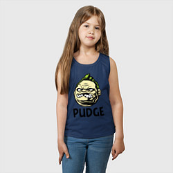 Майка детская хлопок Pudge Face, цвет: тёмно-синий — фото 2