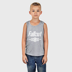 Майка детская хлопок Fallout - vault 33, цвет: меланж — фото 2