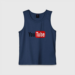 Детская майка You tube logo