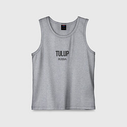 Майка детская хлопок Tulup, цвет: меланж