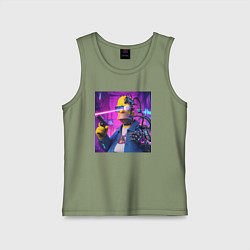 Детская майка Кибер Гомер Симпсон - нейросеть фантазия