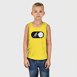 Майка детская хлопок Режим космоса включен, цвет: желтый — фото 2