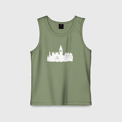 Майка детская хлопок Tardis London, цвет: авокадо