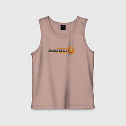 Майка детская хлопок Basketball mood, цвет: пыльно-розовый