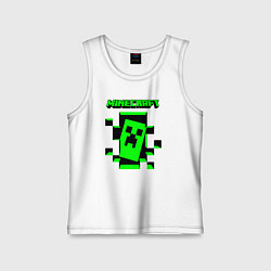 Майка детская хлопок Minecraft the game of gamers, цвет: белый