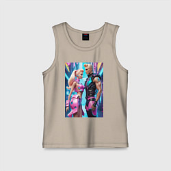 Детская майка Barbie and Ken - ai art fantasy