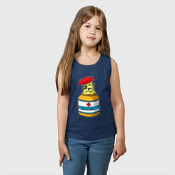 Майка детская хлопок Попугай антидепрессант, цвет: тёмно-синий — фото 2