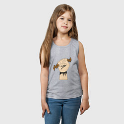 Майка детская хлопок День победы - 9 мая: Георгиевская ленточка, цвет: меланж — фото 2