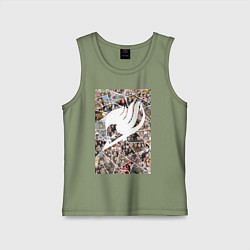 Детская майка Хвост Феи Нацу Драгнил Эрза Скарлет коллаж