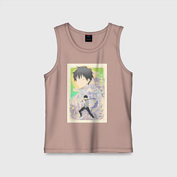 Майка детская хлопок Магическая битва Юта Оккоцу арт, цвет: пыльно-розовый