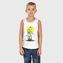 Майка детская хлопок Чудики, цвет: белый — фото 2