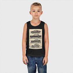 Майка детская хлопок Citroen автомобиль, цвет: черный — фото 2