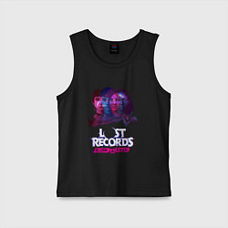 Майка детская хлопок Персонажи Lost records bloom and rage, цвет: черный