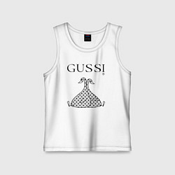 Детская майка Гусси черный - два гуся