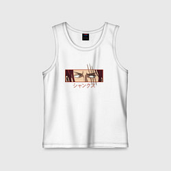Майка детская хлопок One Piece Shanks, цвет: белый