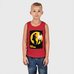 Майка детская хлопок Криминальное чтиво парный танец, цвет: красный — фото 2