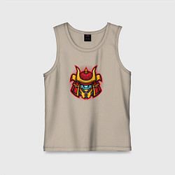 Майка детская хлопок Samurai warrior, цвет: миндальный