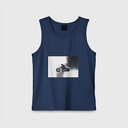 Детская майка Крутой байкер скетч