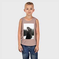 Майка детская хлопок Башня Бога Баам, цвет: пыльно-розовый — фото 2