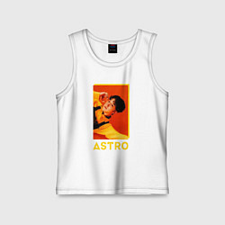 Майка детская хлопок Astro ЧжинЧжин, цвет: белый